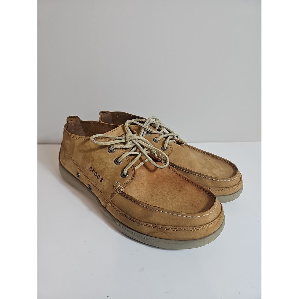 Crocs Mens "Size 11" Lace Up 15364 Walu Chukka Boat Shoes Lightweight